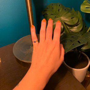 Sterling Silver Pinky Ring Size 2